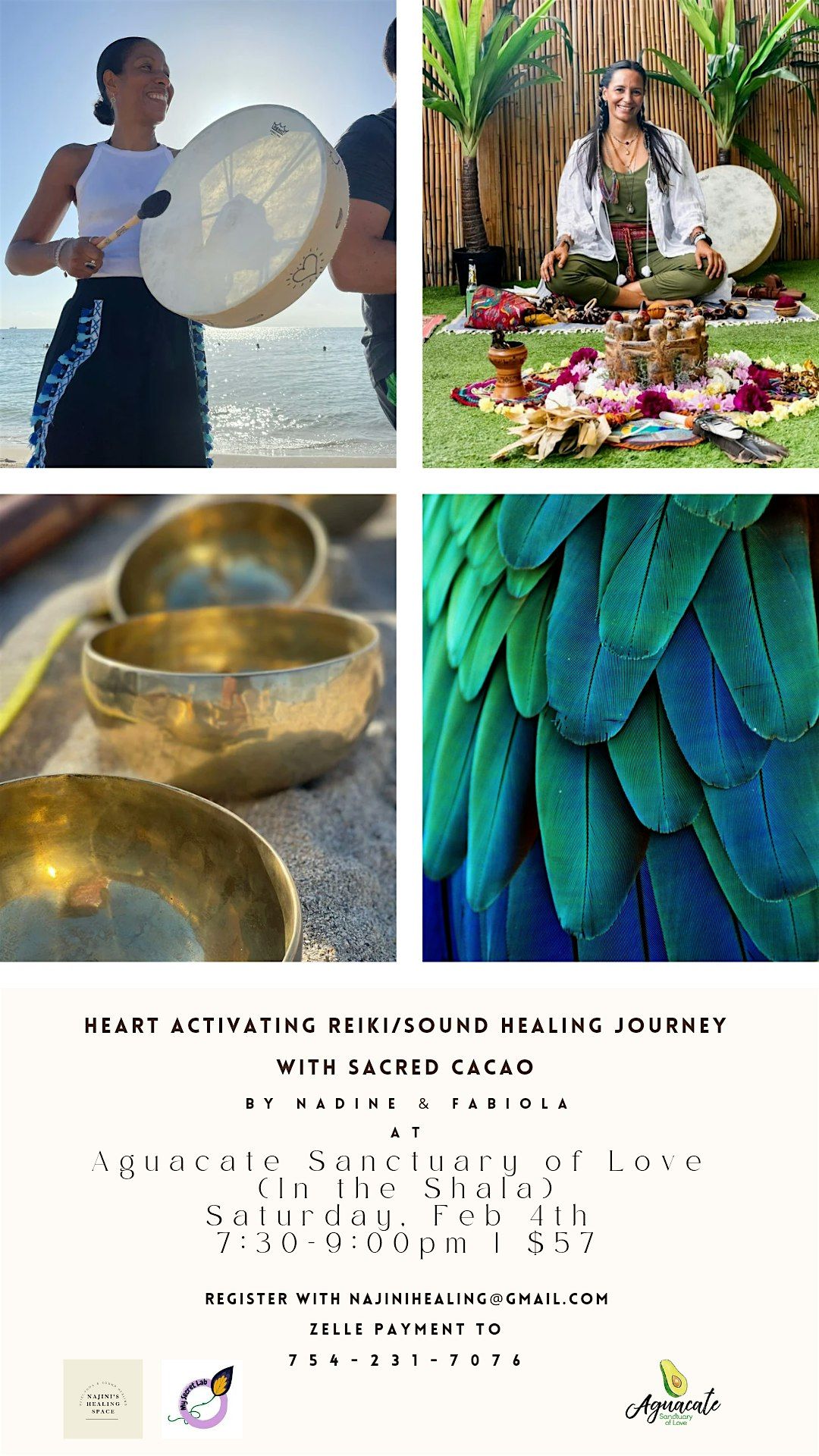 Heart Activating Reiki\/ Sound Healing Journey with Sacred Cacao
