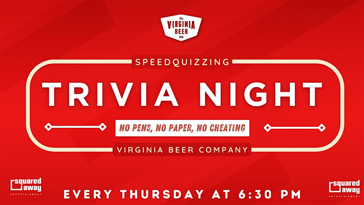 Speedquizzing Trivia Night at Virginia Beer Company!