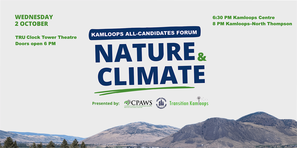 Kamloops All-Candidates Forum on the Environment