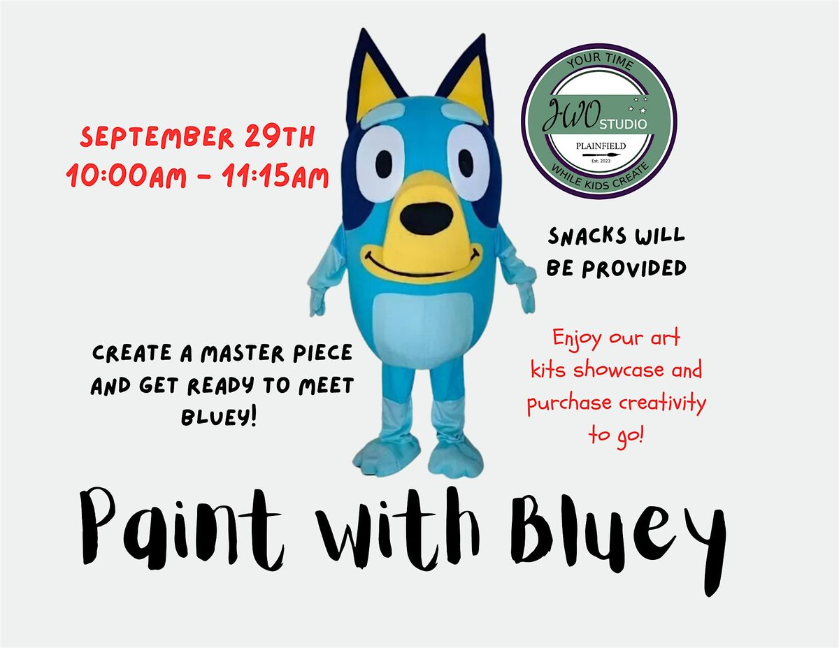 Painting with Bluey