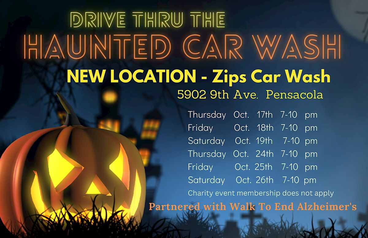 Haunted Car Wash Benefitting Alzheimer's Association