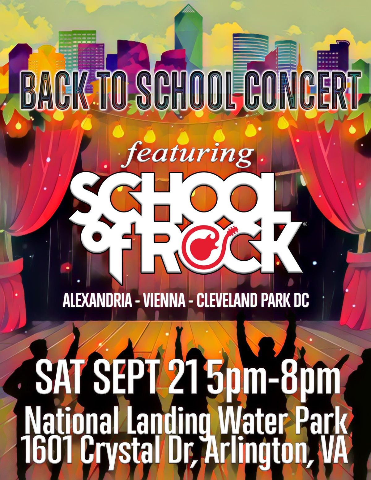 Back To School concert at National Landing Water Park