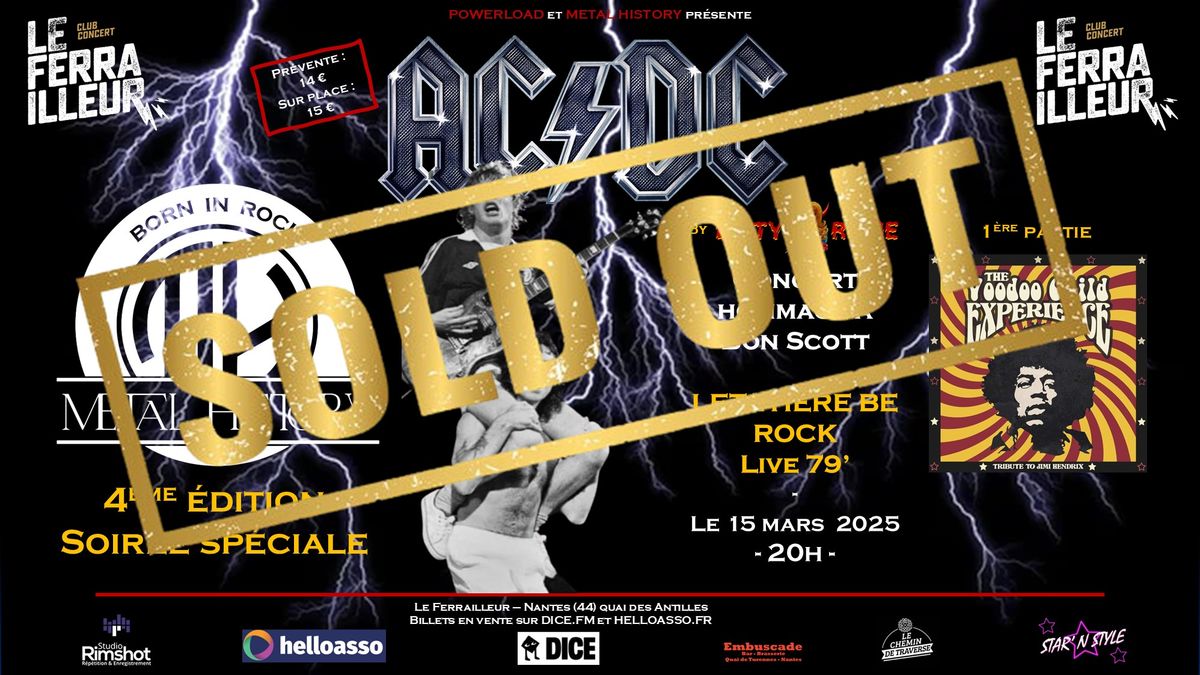 METAL HISTORY - 4\u00e8me \u00e9dition - soir\u00e9e hommage \u00e0 Bon Scott