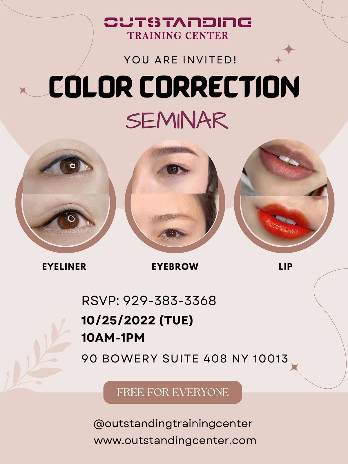 Color Correction Ad FREE Color Correction Seminar with Live Model Demonstration ...