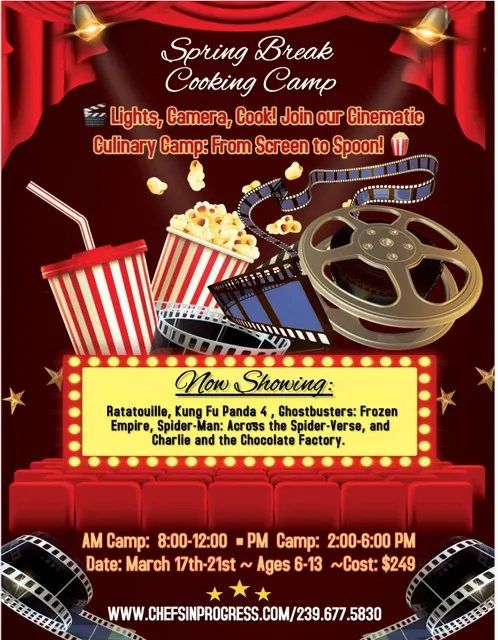 SPRING BREAK CAMP \ud83c\udfac Lights, Camera, Cook! 