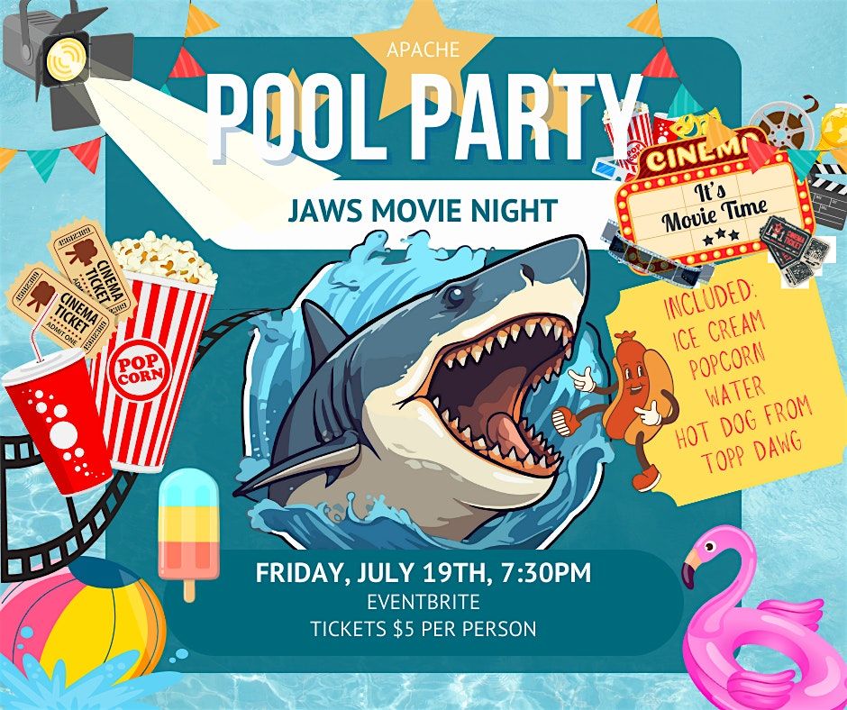 Jaws Movie Night at Apache Pool