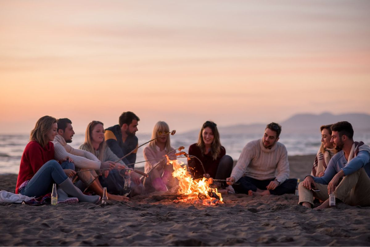 Beach Bonfire Series: Volleyball & Games Galore