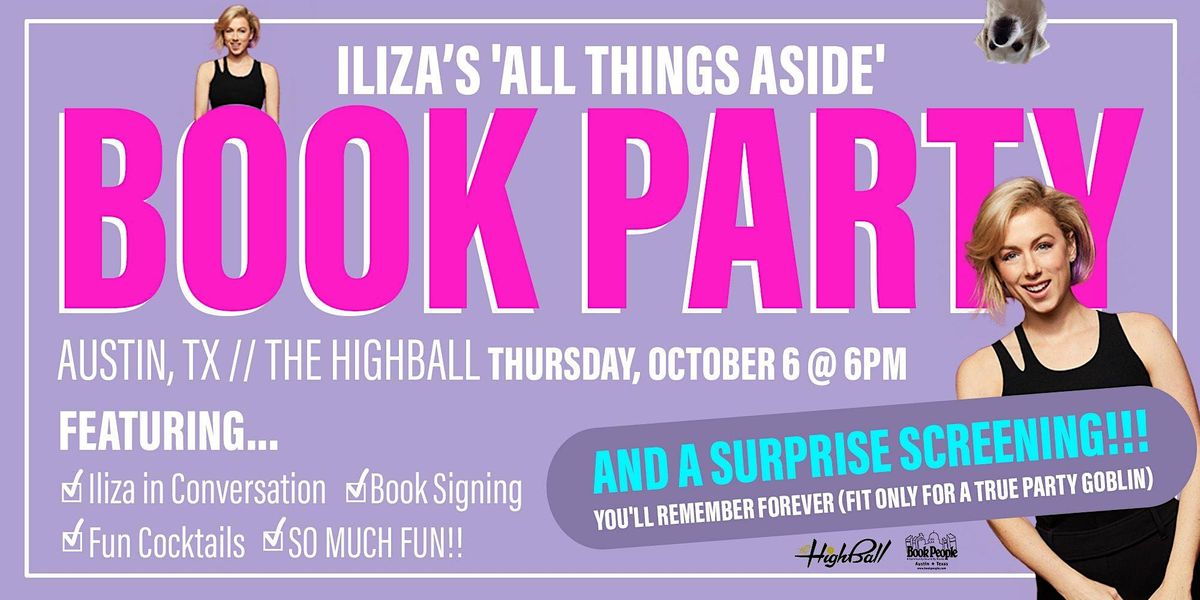 BookPeople Presents: Iliza Shlesinger - All Things Aside