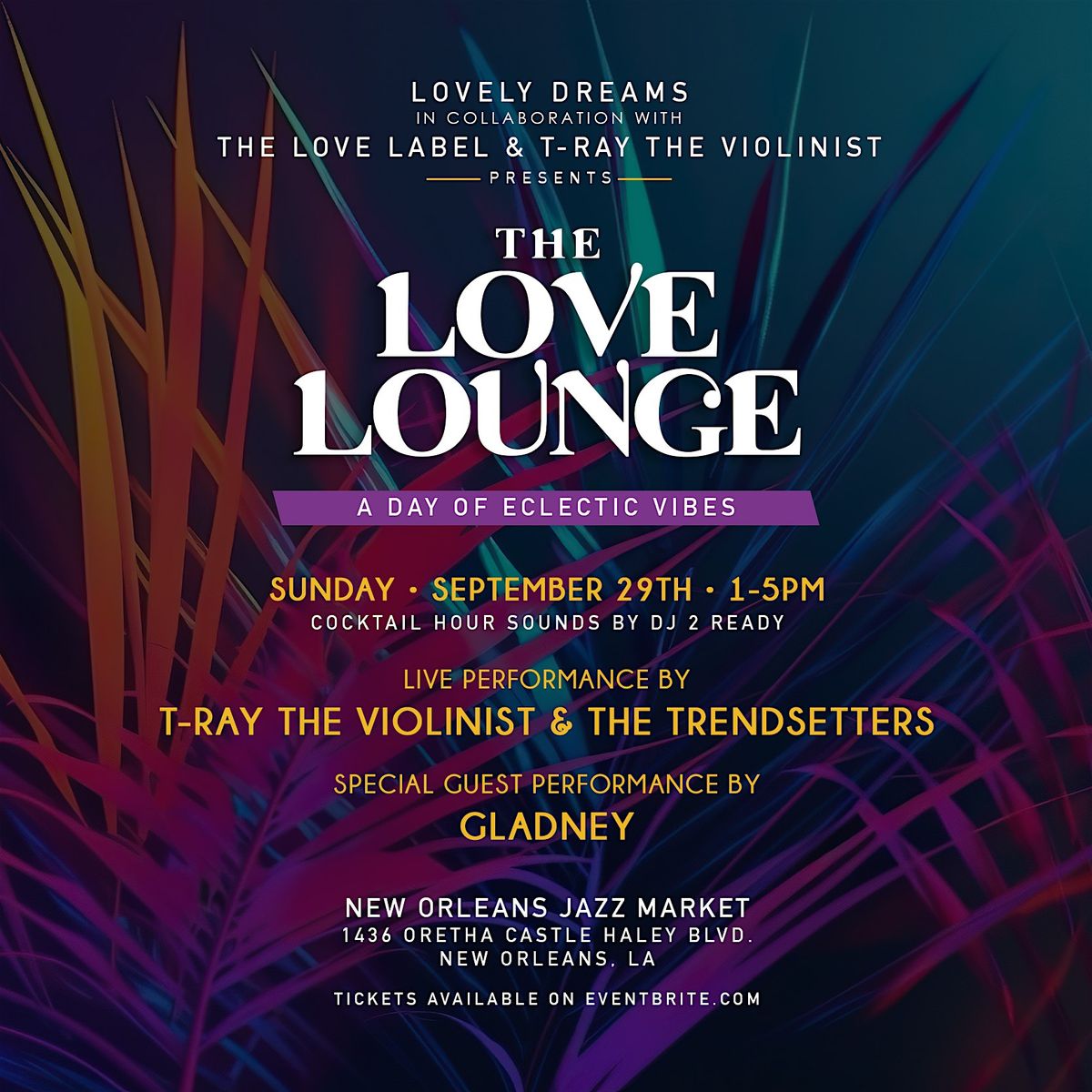 Love Lounge Brunch ft. T-Ray & The Trendsetters plus special guest GLADNEY