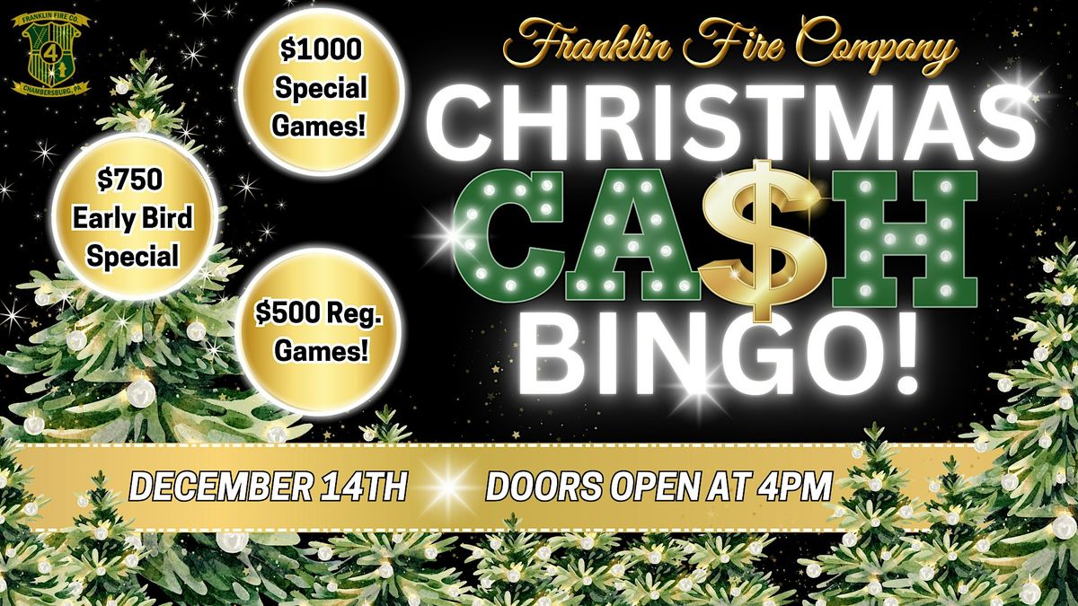 Christmas Ca$h Bingo!