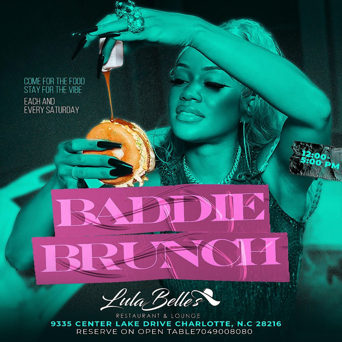 Baddie brunch each and every Saturday  @ lulabelles!