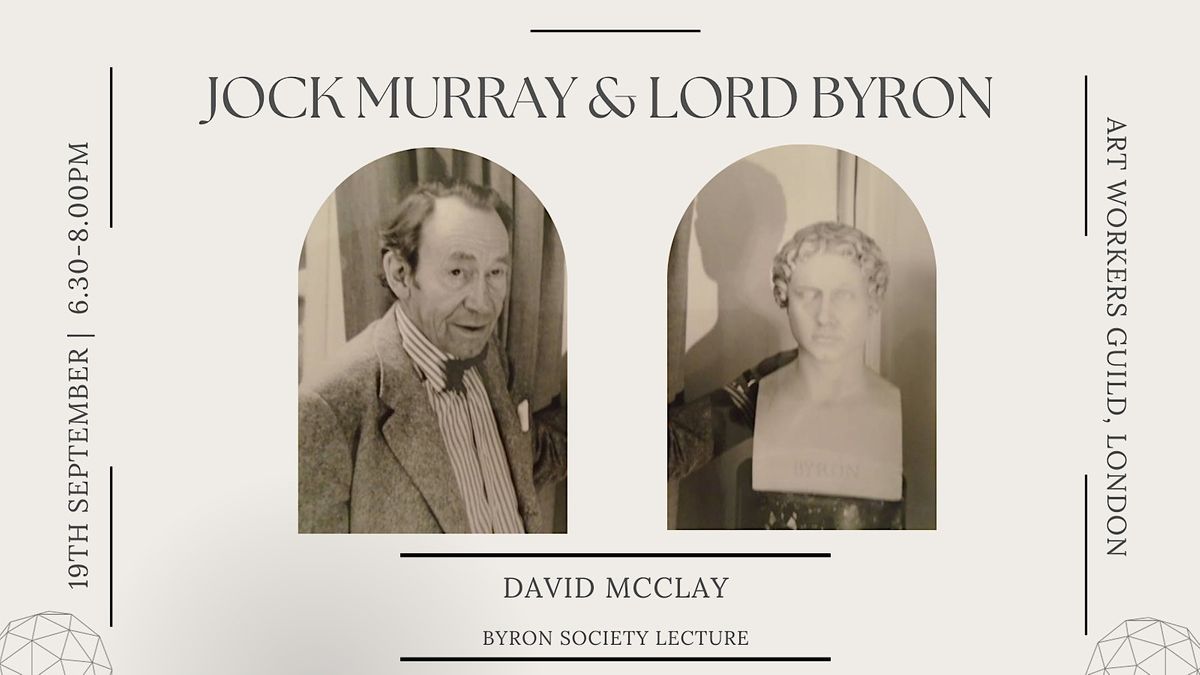 Jock Murray and Lord Byron (BOOKLAUNCH)