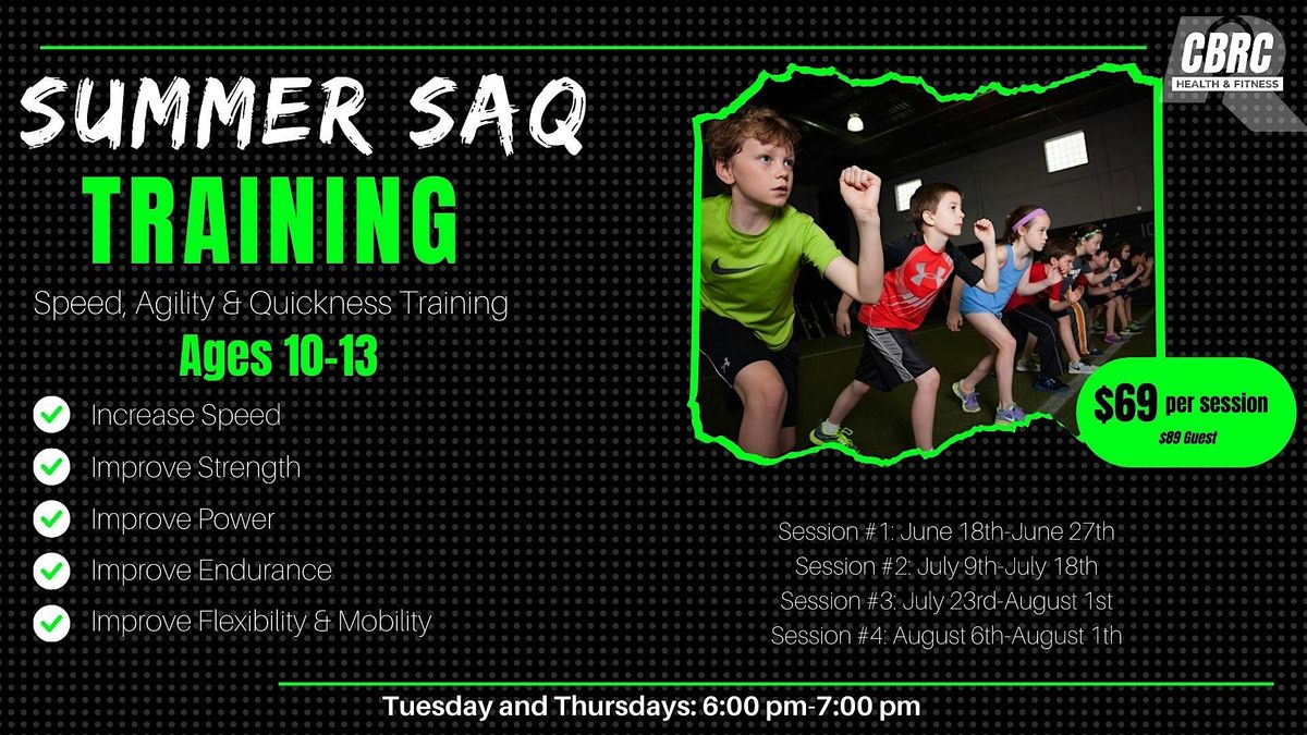 Summer SAQ Training at CBRC Health & Fitness - Session 3