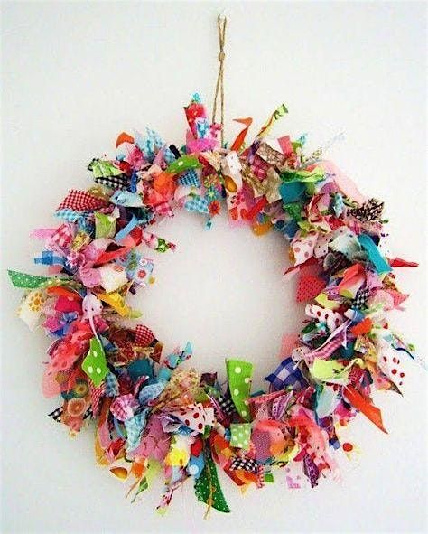 Ribbon Art (scrap wreath making)