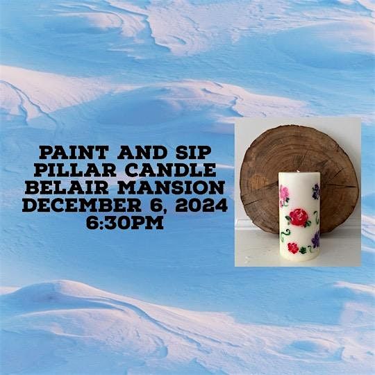 Paint and Sip Pillar Candle