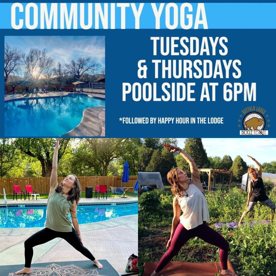 Community Yoga with Kara by the Pool or Pavilion