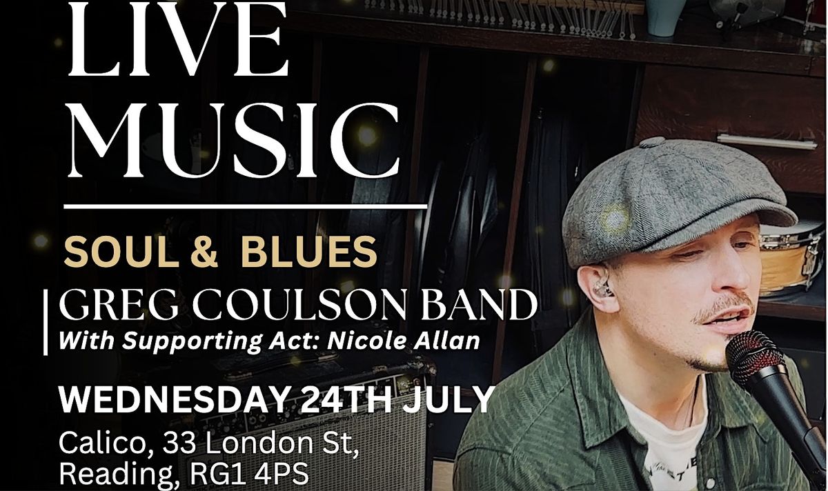 An Evening with Greg Coulson - Blue Cavern Music Club, Calico Reading