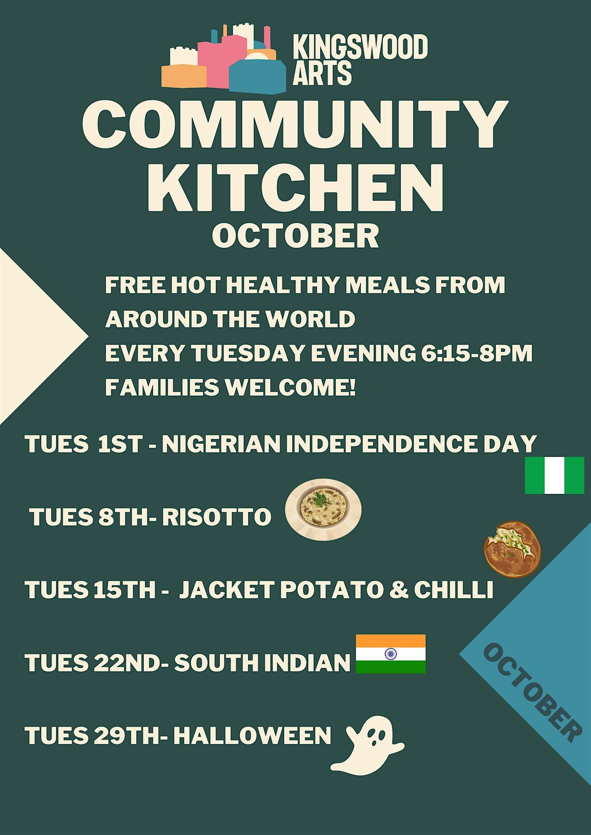 Kingswood Arts Community Kitchen- Nigerian Independence Day!