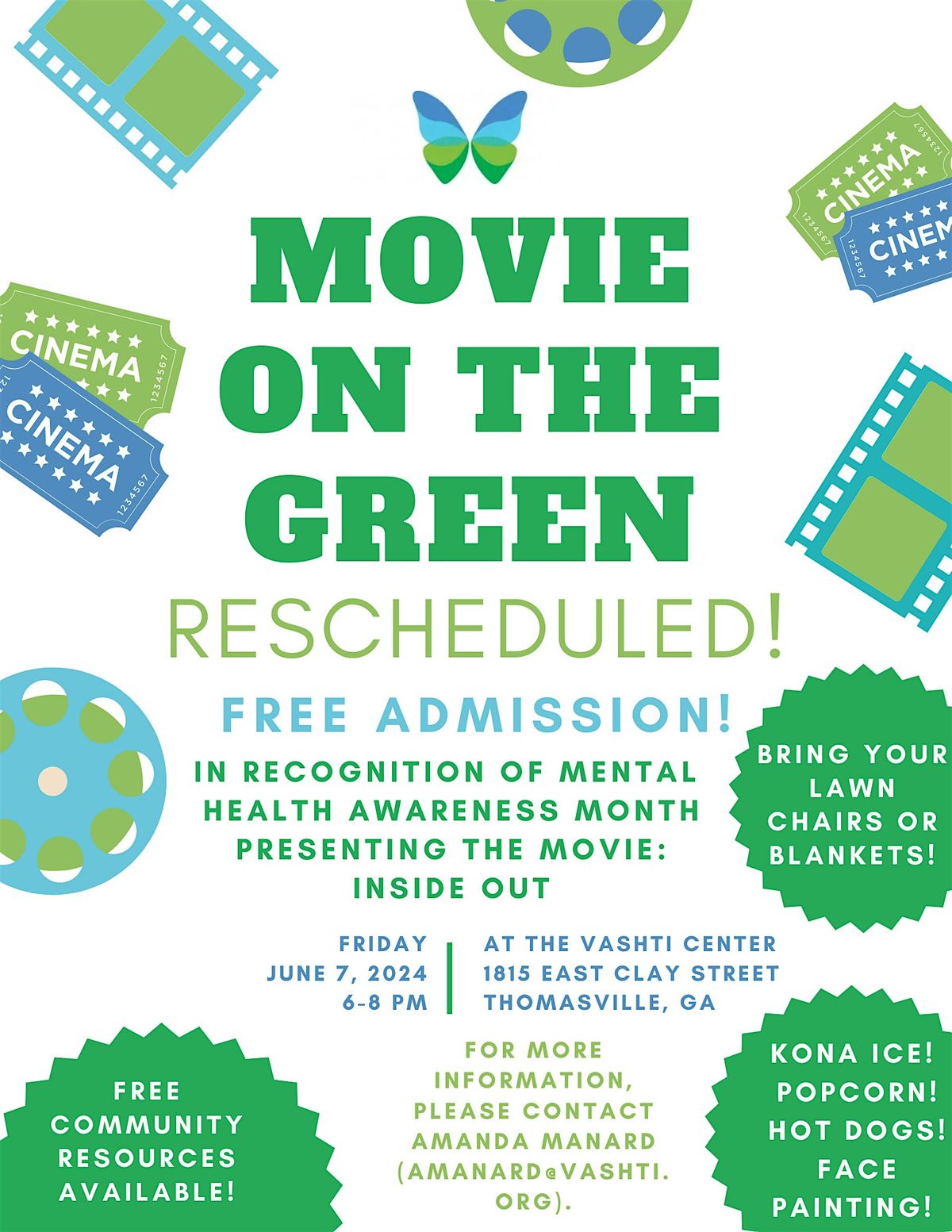 Movie Night on the Green  Mental Health Awareness and Resource Event