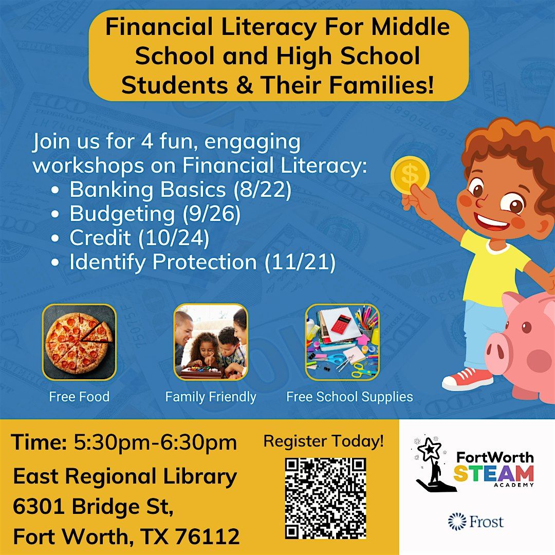 Financial Literacy for Teens & Families (September)