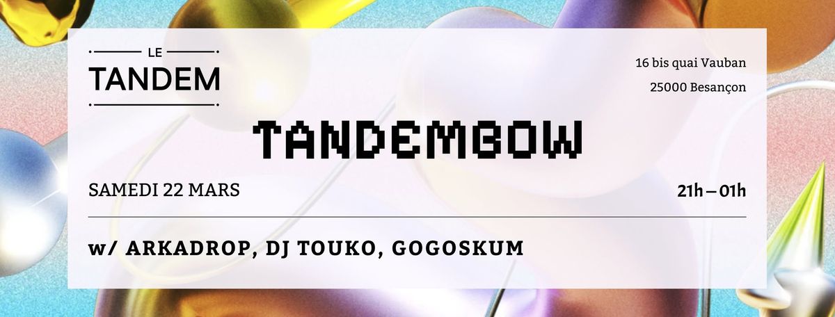 \ud83e\ude90 Tandembow night \ud83e\ude90