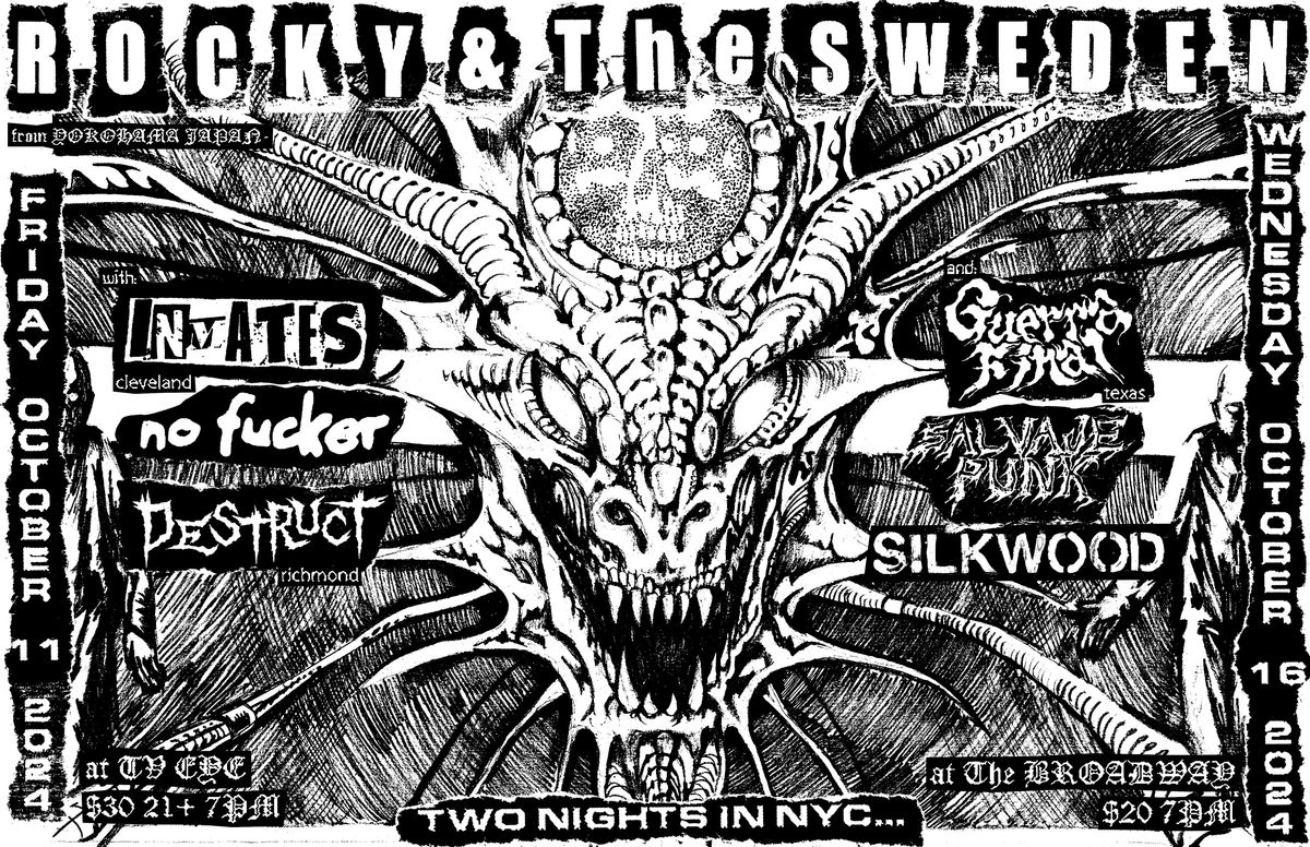 Rocky & The Sweden w\/ Guerra Final, Salvaje Punk + Silkwood