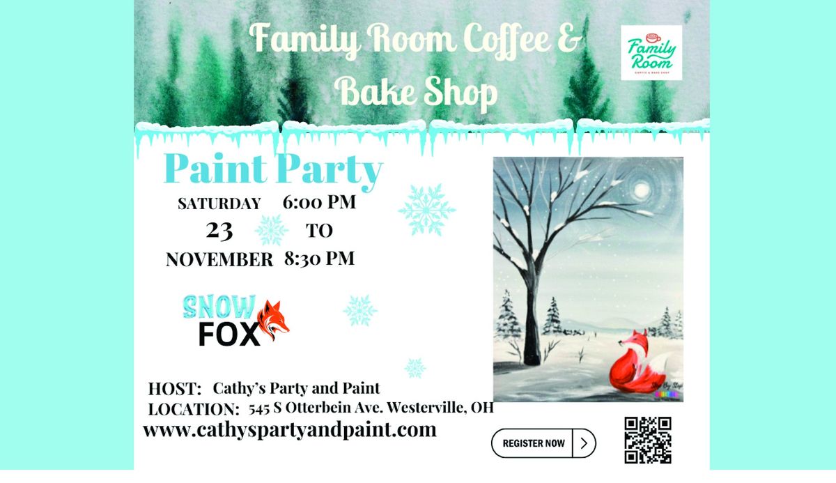 Snow Fox Paint Party