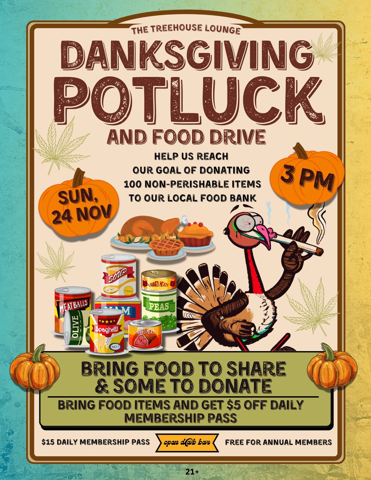 Danksgiving Potluck & Food Drive