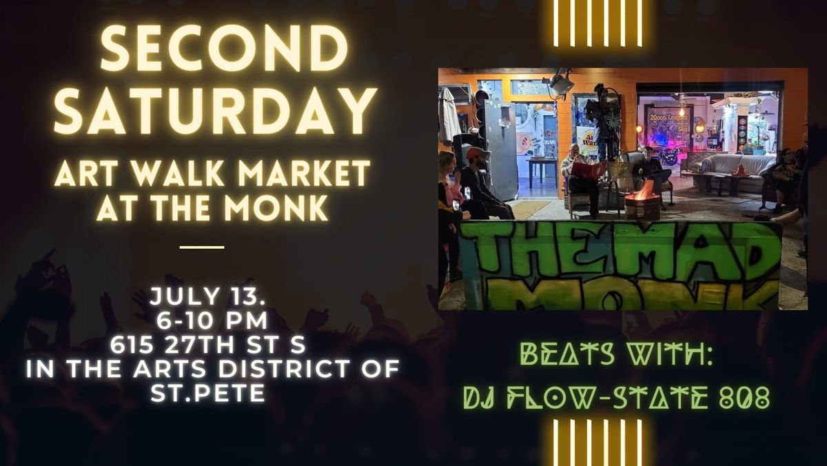 Second Saturday Art Walk Market @ The Mad Monk 