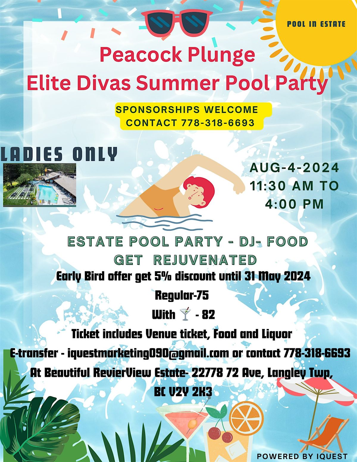 Estate Pool Summer Event