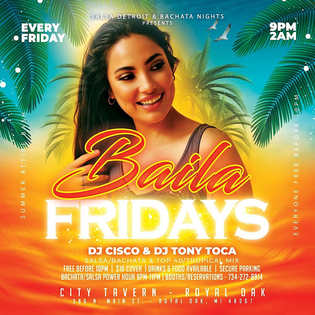 BAILA FRIDAYS @ CITY TAVERN - ROYAL OAK