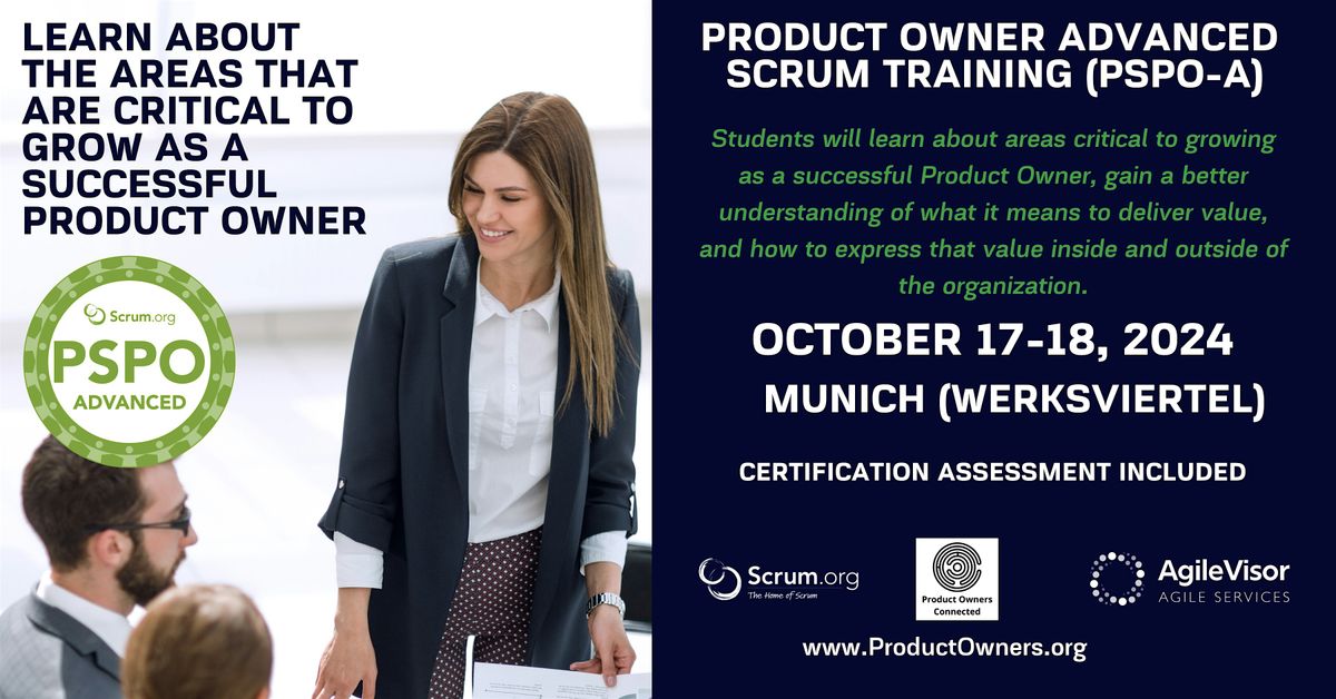 Certified Training | Professional Scrum Product Owner - Advanced (PSPO-A)