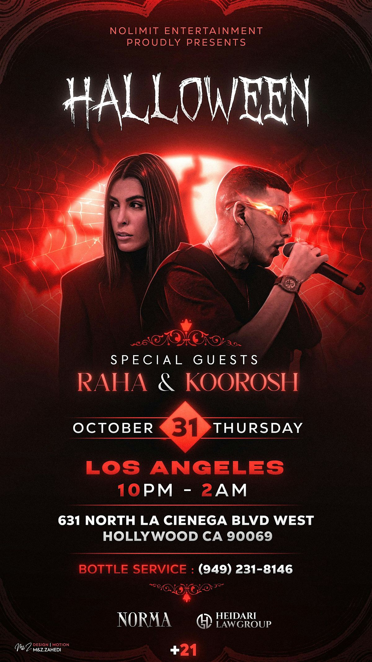 Halloween Night with Raha & Koorosh, West Hollywood Los Angeles