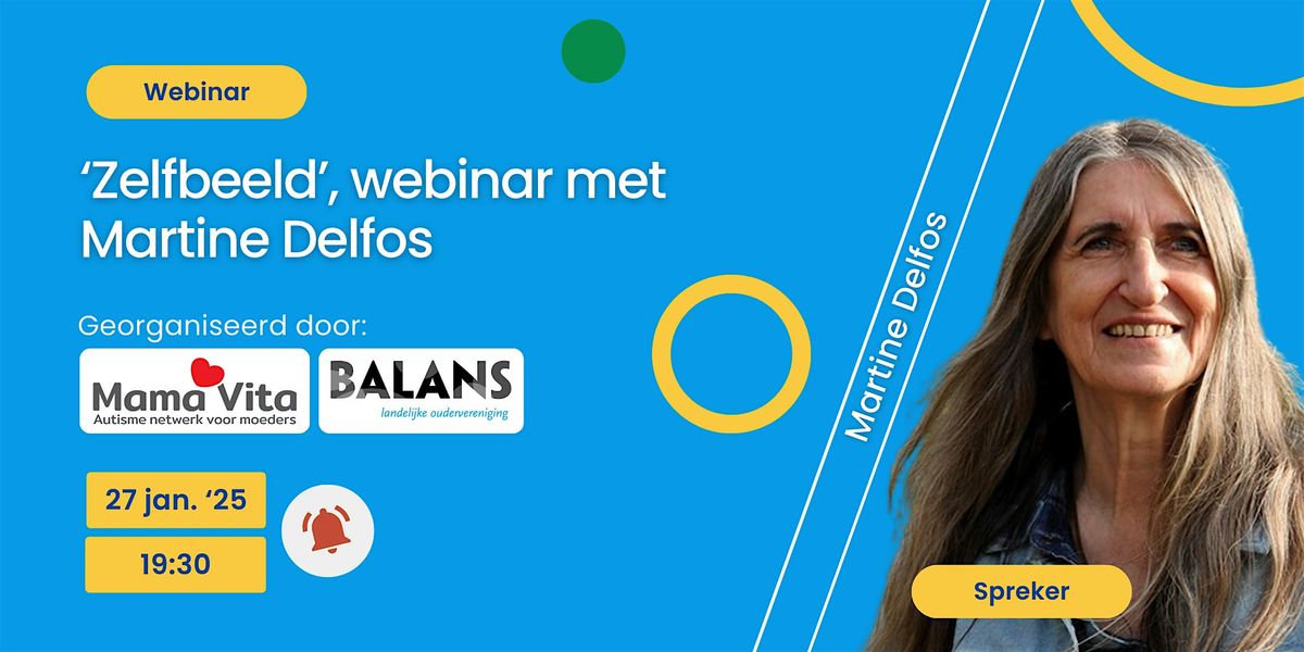 'Zelfbeeld', webinar met Martine Delfos