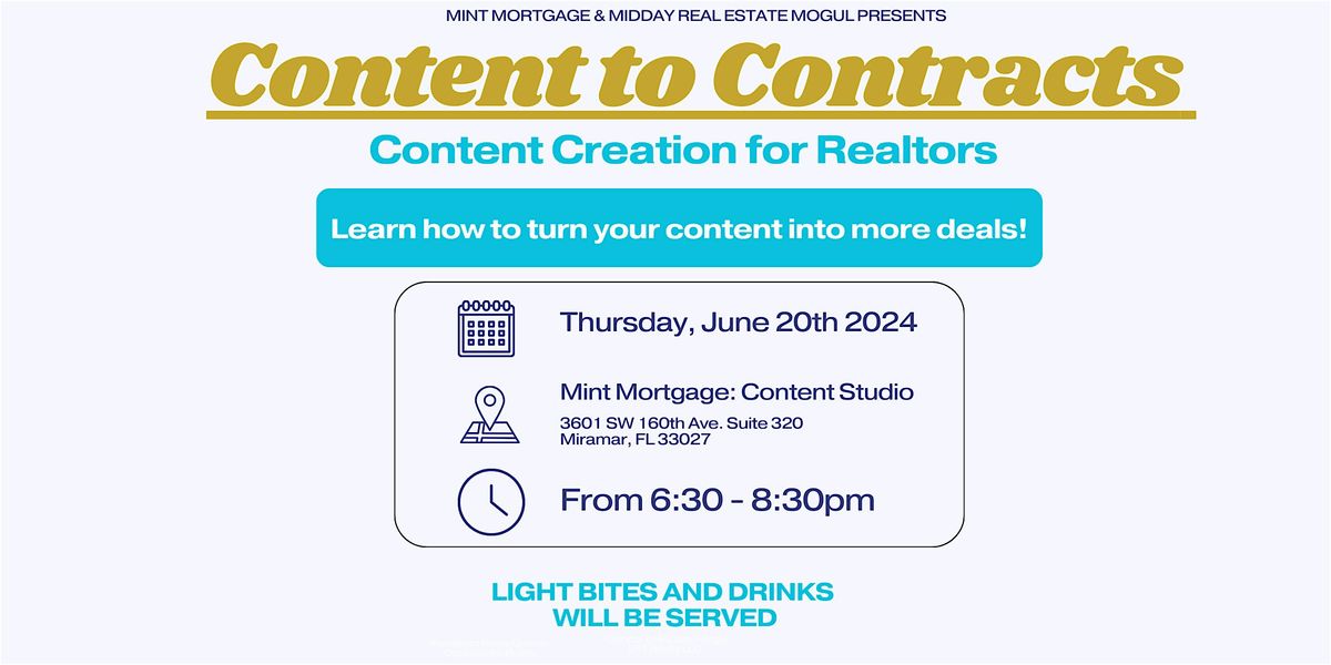 Content to Contracts: Real Estate Agents Learn How to Turn Your Content into More Deals!