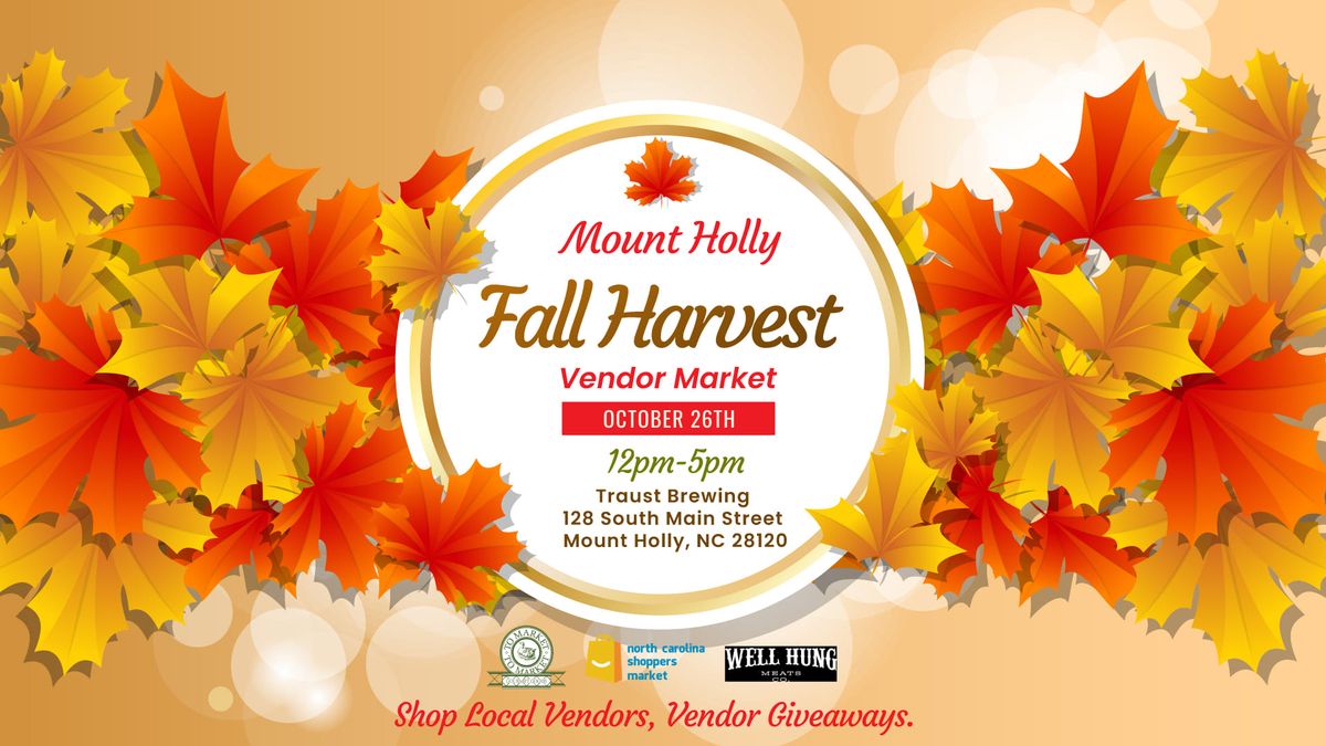 Mount Holly Fall Harvest Vendor Market