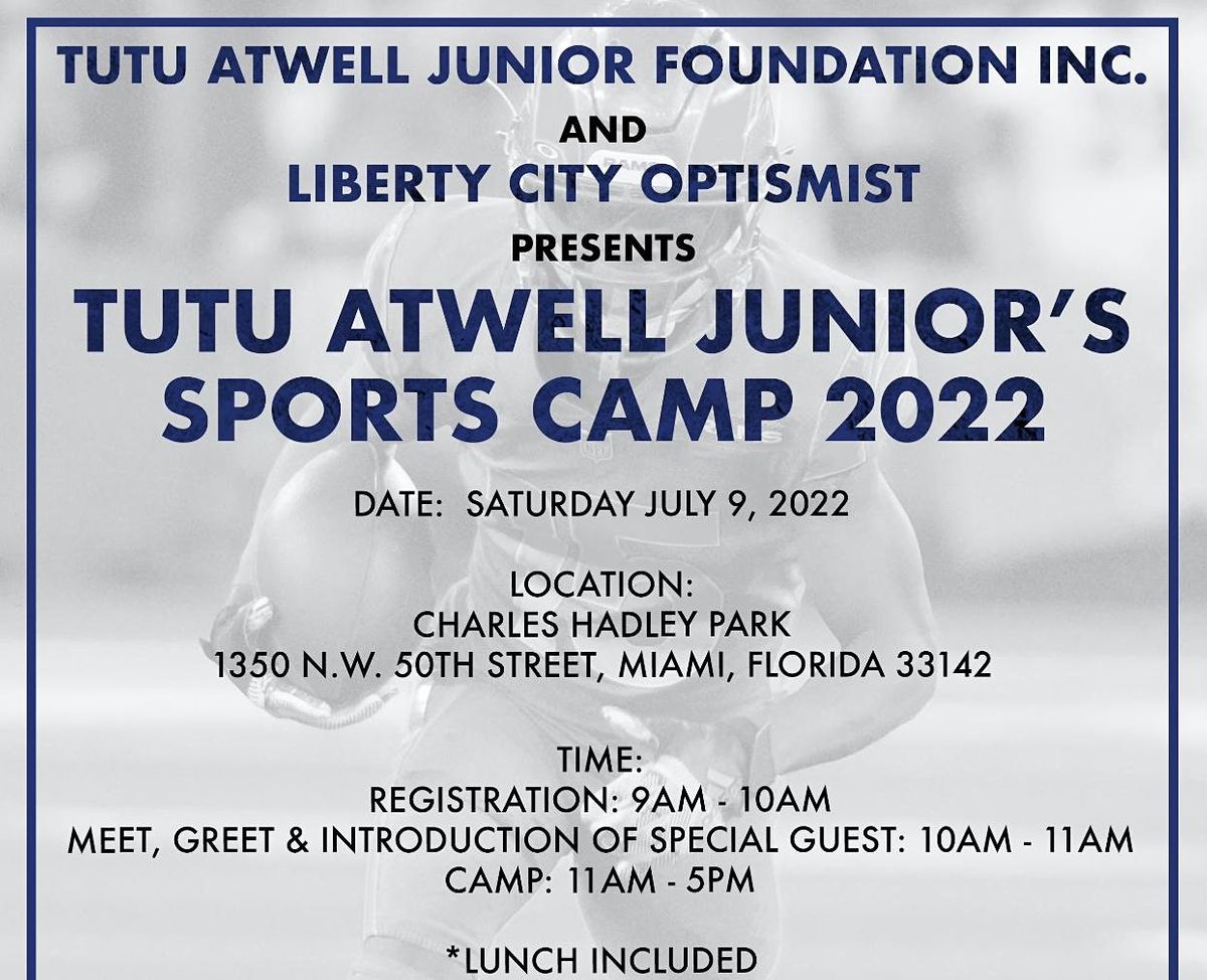 Tutu Atwell Junior\u2019s Sports Camp