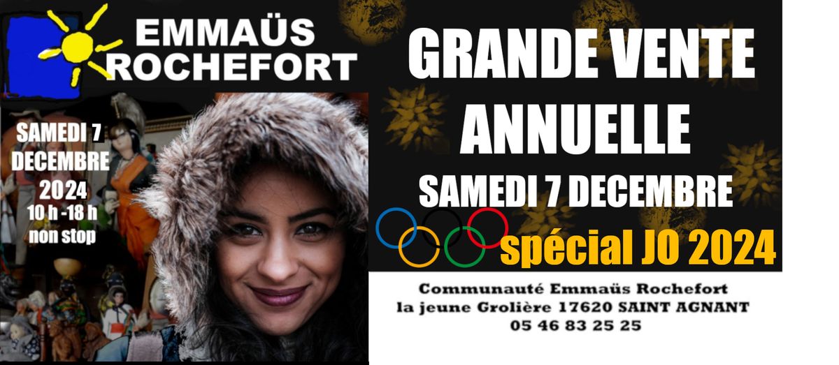 Grande Vente solidaire d'Emma\u00fcs Saint-Agnant le 7 d\u00e9cembre