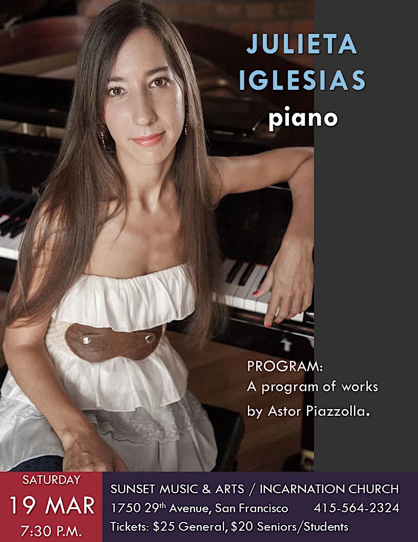An evening with pianist Julieta Iglesias