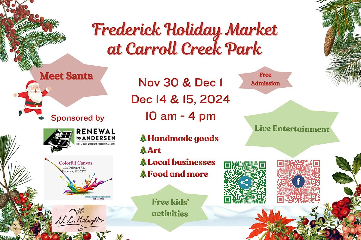 Frederick Holiday Market at Carroll Creek Park