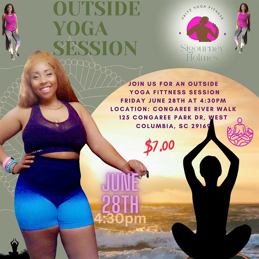 Outdoor River Yoga Fitness Session