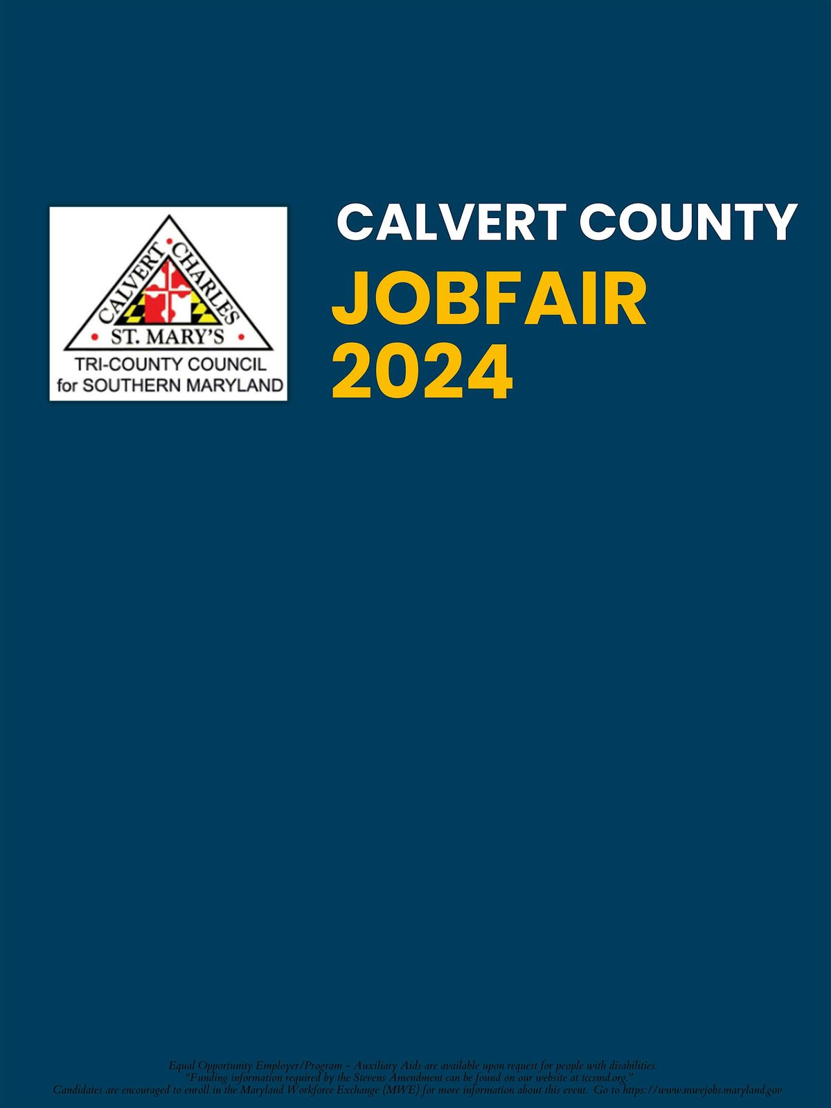 Calvert County Jobfair 2024-Jobseeker Registration