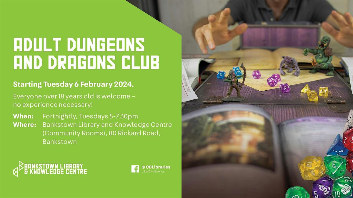 Adult Dungeons and Dragons Club Session 1