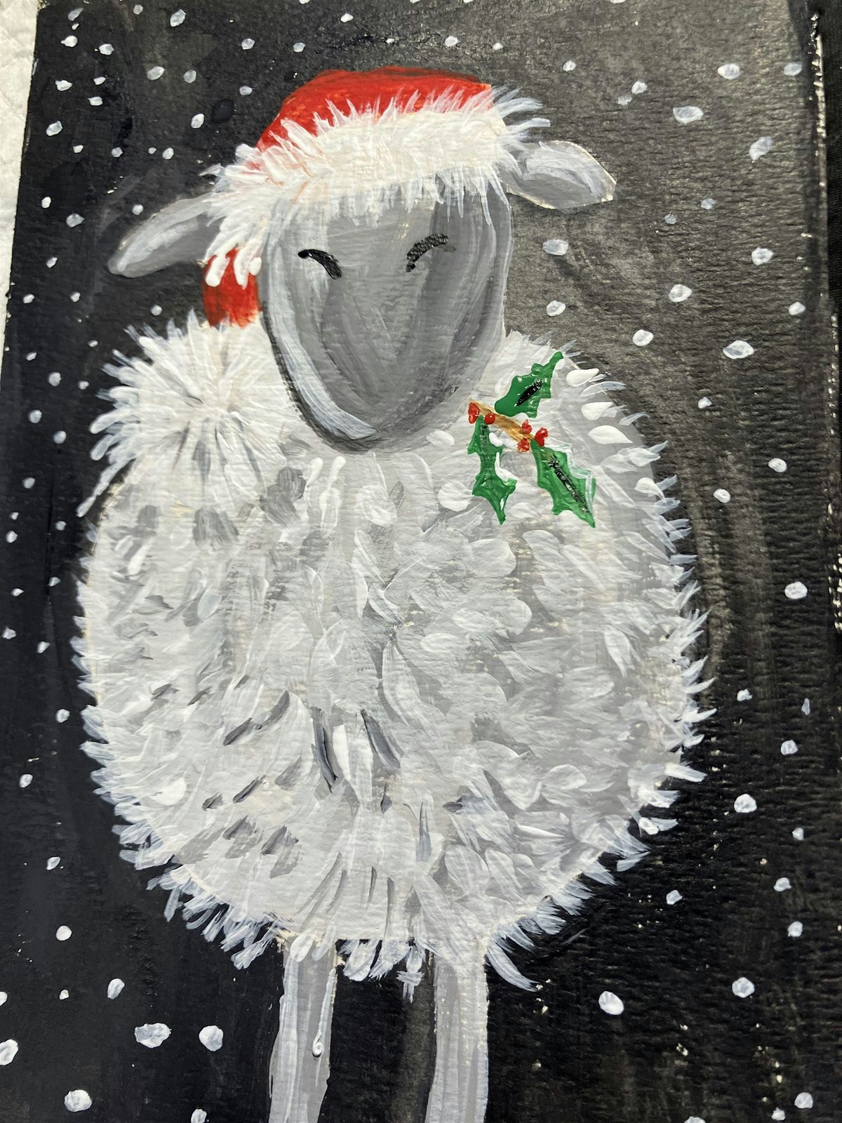 Holiday Themed Virtual  Paint Class for Kids