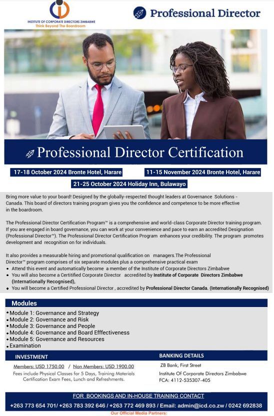 Transform Your Leadership with the Professional Director Certification!