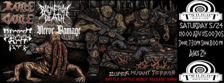 Super Mutant Terror Release Party with Back From Death, Blood Rot & Nerve Damage