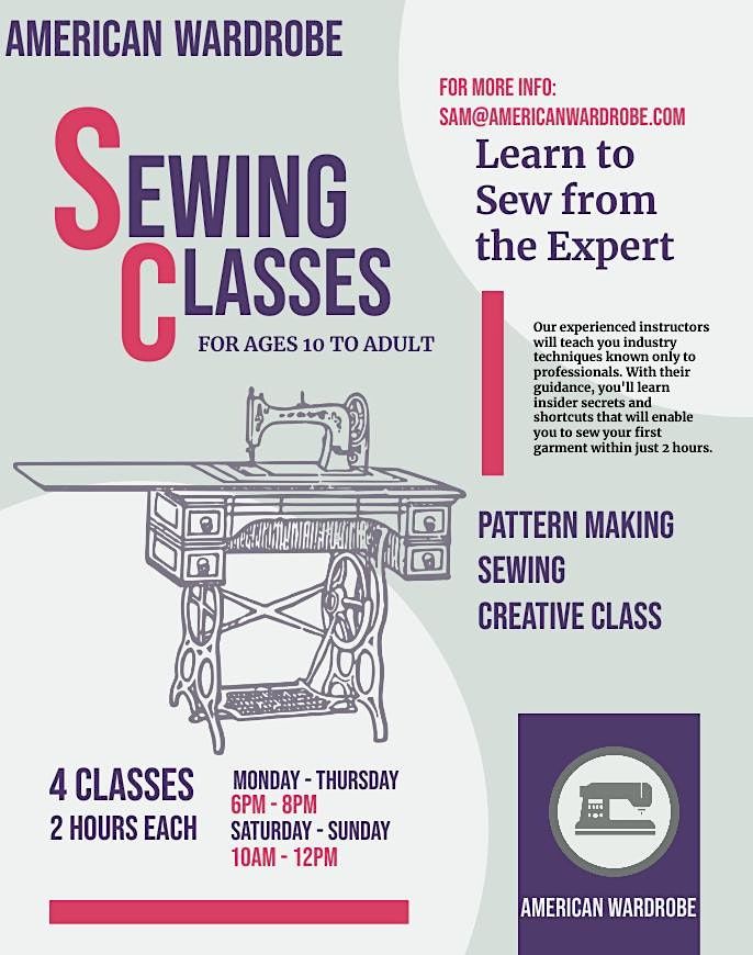 Learn to Sew Your First Garment in Just 2 Hours!
