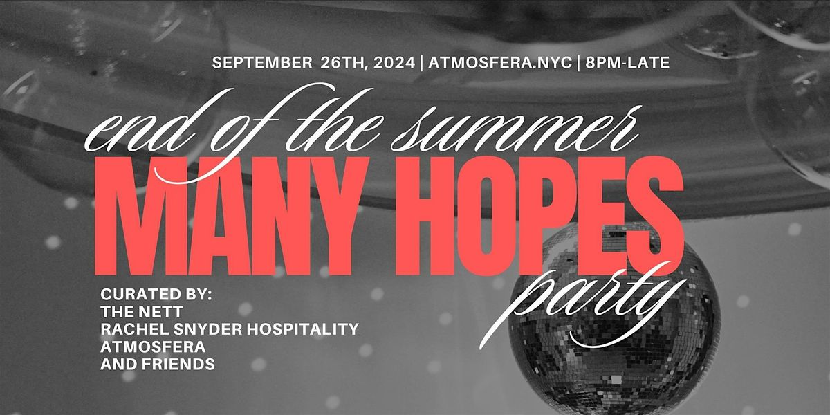 End of the Summer Party | Many Hopes Fundraiser