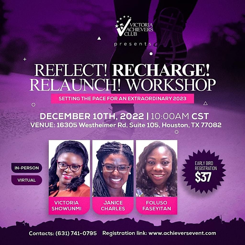Reflect, Recharge and Relaunch Workshop