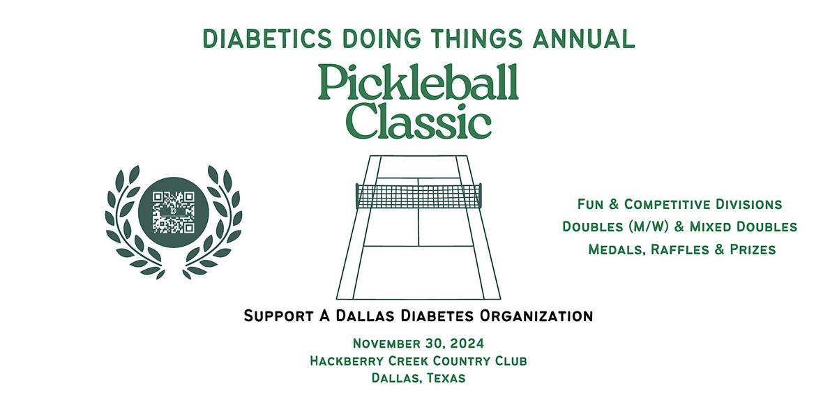 Diabetics Doing Things Annual Pickleball Classic